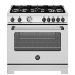 Fogão Master Black Nickel 5Q - Bertazzoni