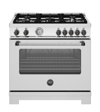 Fogão Master Black Nickel 5Q - Bertazzoni